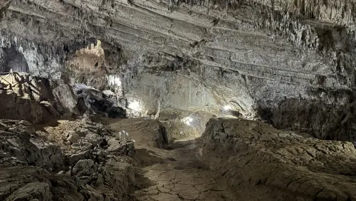 Cámara interior de las grutas